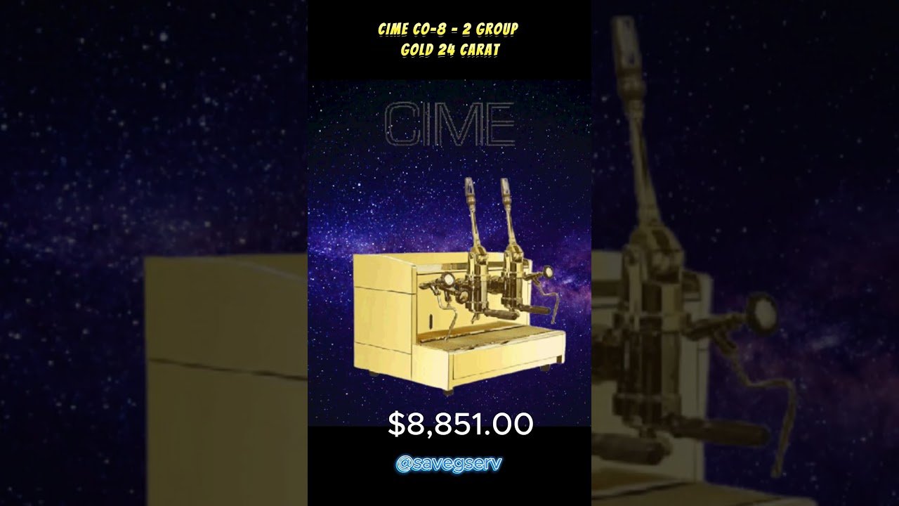 24-Karat Gold Espresso Machine
